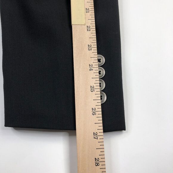 Calvin Klein 44L Wool Black Men's Two Button Blazer Jacket Suit Jacket MINT - Picture 12 of 15